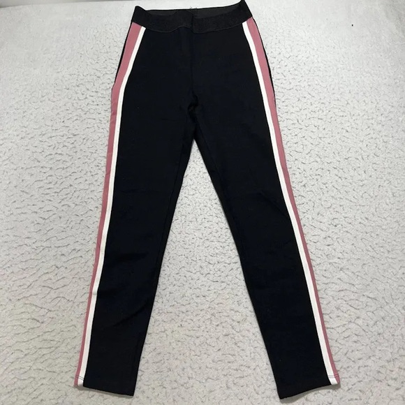 Zara fleeced lined, stripped leggings - Picture 1 of 5